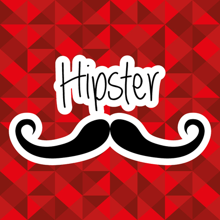 glasses style hipster poster vector illustration designのイラスト素材