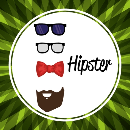 set accessories style hipster vector illustration designのイラスト素材