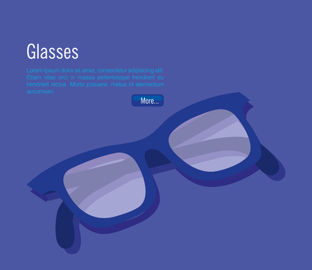 isometric eyeglasses accessory icon vector illustration designのイラスト素材