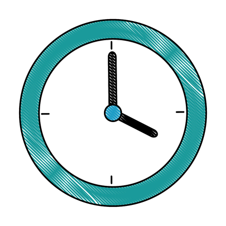 time clock isolated icon vector illustration designのイラスト素材