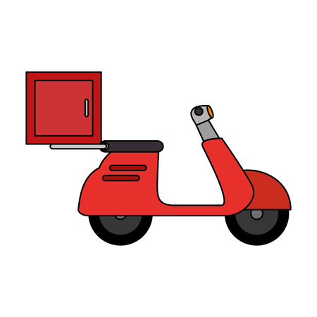 delivery service motorcycle icon vector illustration designのイラスト素材