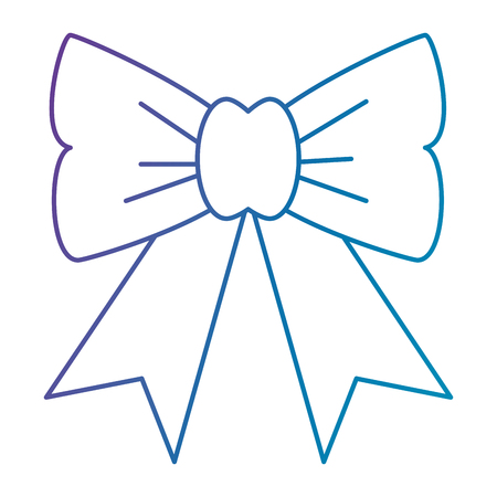 bow ribbon isolated icon vector illustration designのイラスト素材