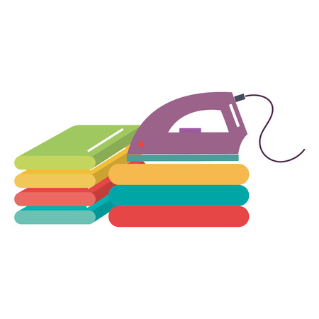 iron appliance laundry service vector illustration designのイラスト素材