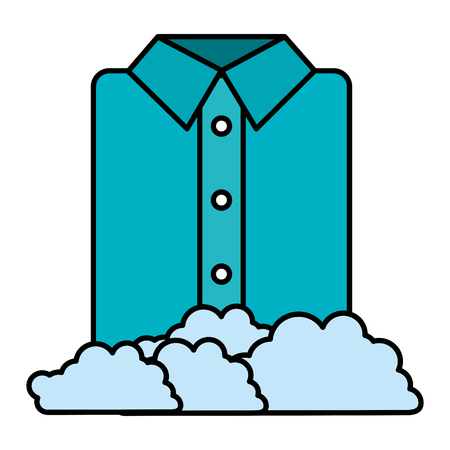 shirts and clothes laundry service vector illustration designのイラスト素材