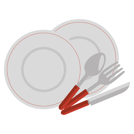 dish with cutleries icons vector illustration designのイラスト素材