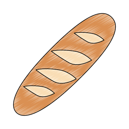 delicious bread isolated icon vector illustration designのイラスト素材