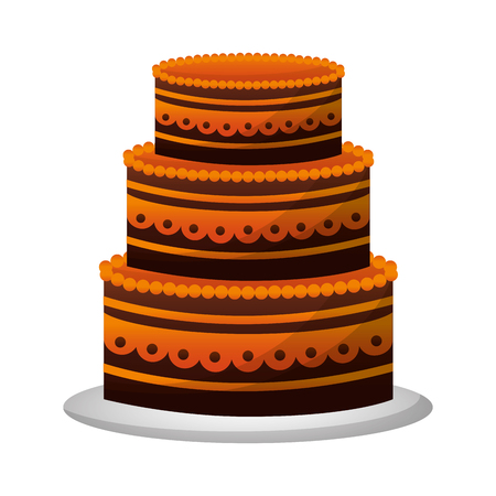 sweet cake isolated icon vector illustration designのイラスト素材