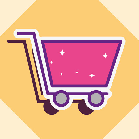 shopping cart e-commerce  buy online vector illustrationのイラスト素材