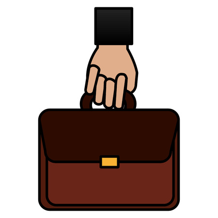 hand with portfolio icon vector illustration designのイラスト素材