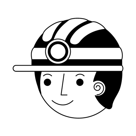 firefighter head avatar character icon vector illustration designの写真素材