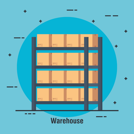 shelving delivery service icon vector illustration designの写真素材