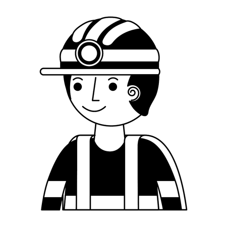 firefighter avatar character icon vector illustration designの写真素材