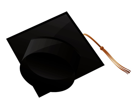 hat graduation isolated icon vector illustration designのイラスト素材