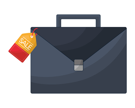 business briefcase accessory tag price vector illustrationのイラスト素材