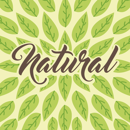 green leaves foliage natural background vector illustrationのイラスト素材