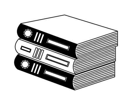 library pile books icon vector illustration designのイラスト素材