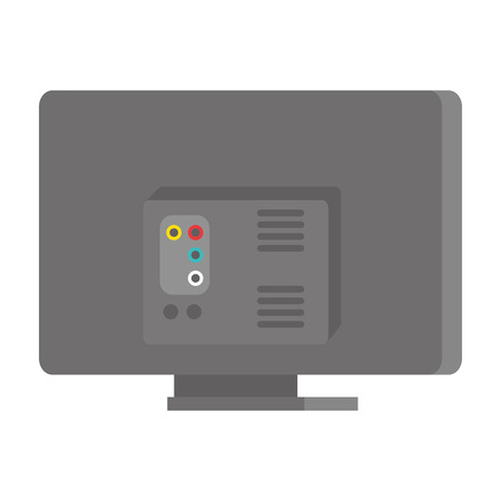 modern tv back isolated icon vector illustration designのイラスト素材