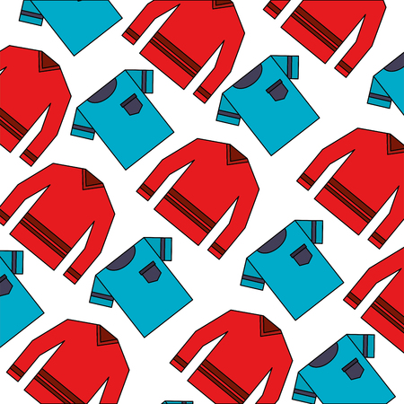 clothes tshirt and sweater fashion background vector illustrationのイラスト素材