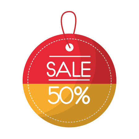 commercial tag hanging icon vector illustration designのイラスト素材