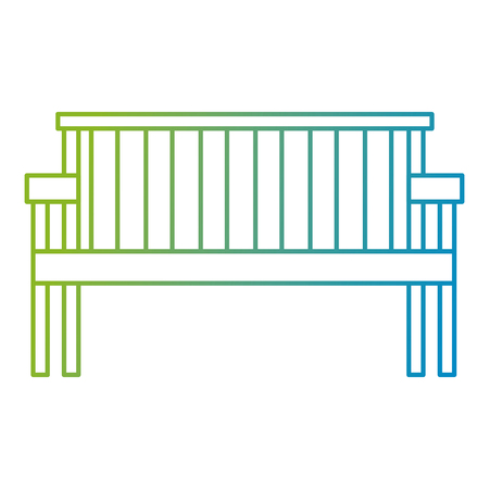 park wooden chair icon vector illustration designのイラスト素材