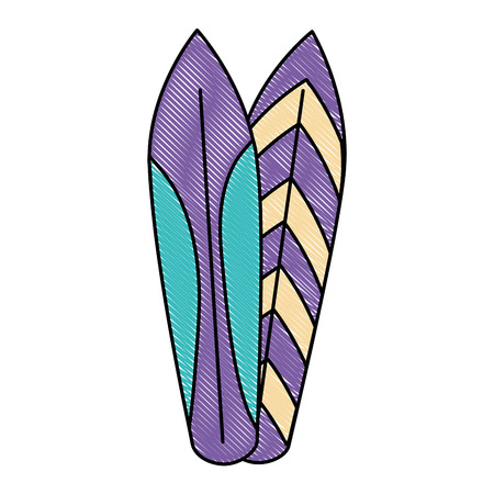 surfboards sport isolated icon vector illustration designのイラスト素材
