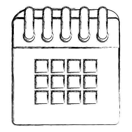 calendar reminder isolated icon vector illustration designのイラスト素材