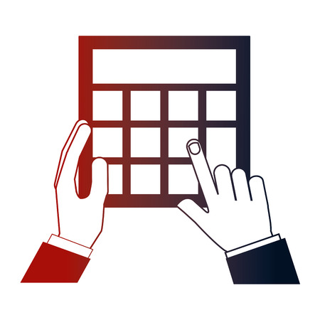calculator math finance icon vector illustration designのイラスト素材
