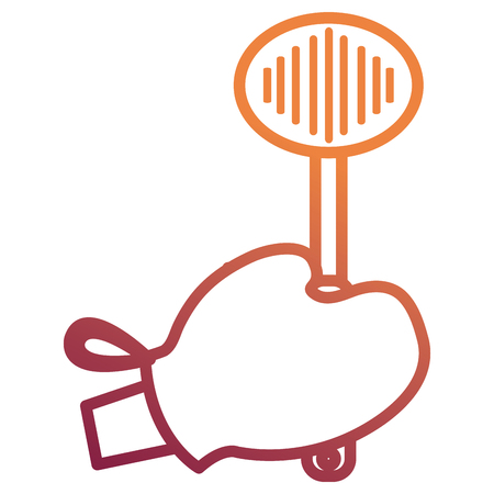 glove kitchen with frieds spoon vector illustration designのイラスト素材