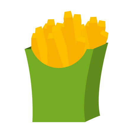 delicious french fries icon vector illustration designのイラスト素材