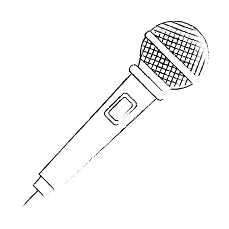 microphone concert musical icon vector illustration designのイラスト素材