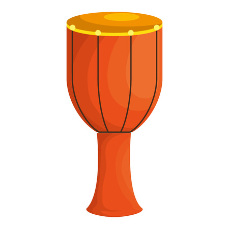 bongo drum tropical instrument vector illustration designのイラスト素材