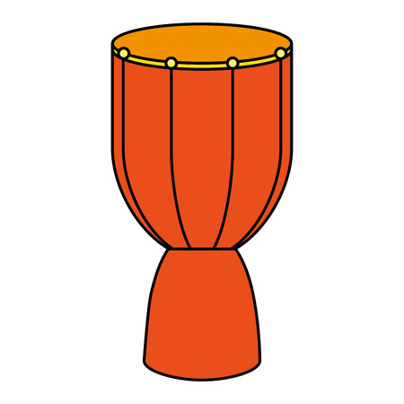 bongo drum tropical instrument vector illustration designのイラスト素材