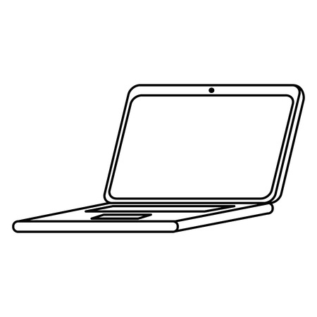 laptop computer isolated icon vector illustration designのイラスト素材