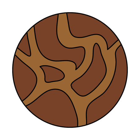 universe planet space icon vector illustration designのイラスト素材