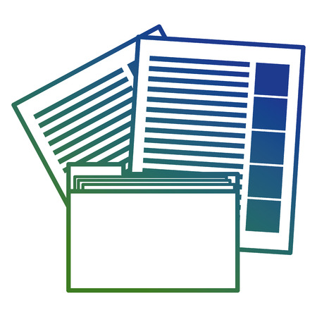 file folder with documents vector illustration designのイラスト素材