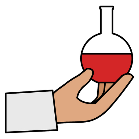 hand with medical tube test vector illustration designのイラスト素材