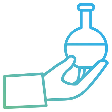 hand with medical tube test vector illustration designのイラスト素材