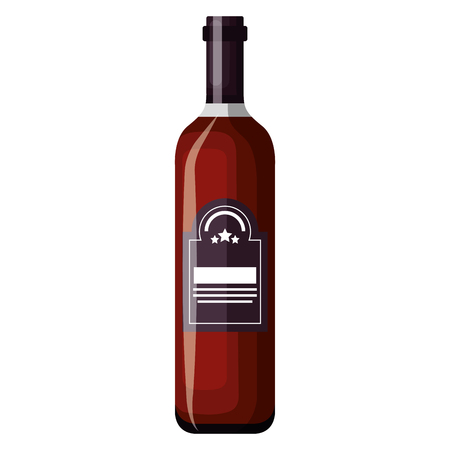 wine bottle drink icon vector illustration designのイラスト素材