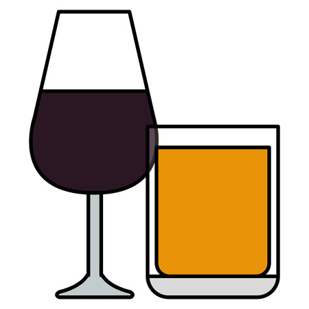 wine cup glass icon vector illustration designのイラスト素材