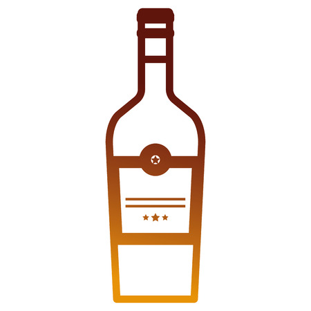 wine bottle drink icon vector illustration designのイラスト素材