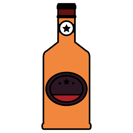 whiskey bottle drink icon vector illustration designのイラスト素材