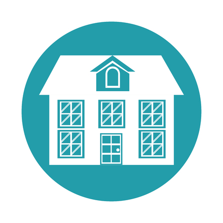 house building icon design graphic vector illustrationのイラスト素材