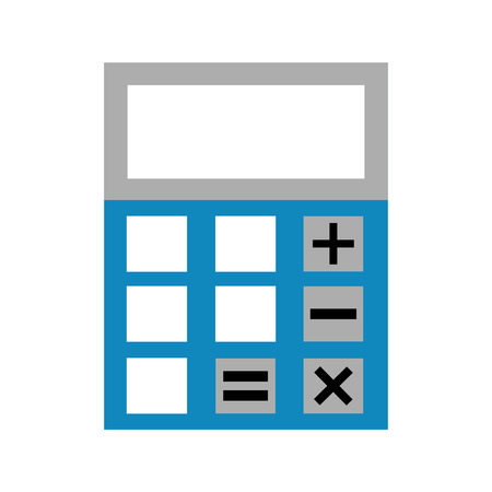 business financial calculator object element vector illustrationのイラスト素材