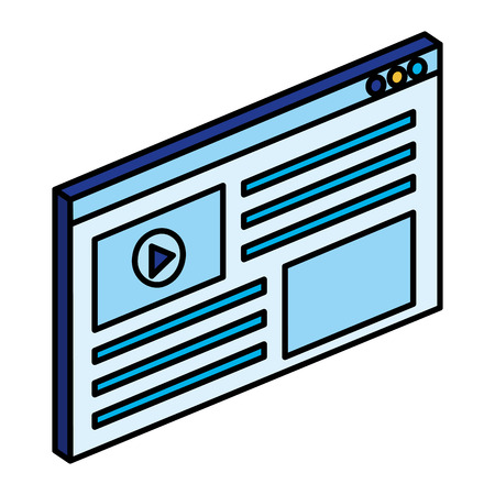 media player interface icon vector illustration designのイラスト素材
