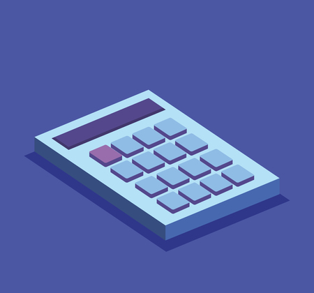 calculator math isolated icon vector illustration designのイラスト素材