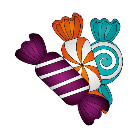 sweet candies isolated icon vector illustration designのイラスト素材