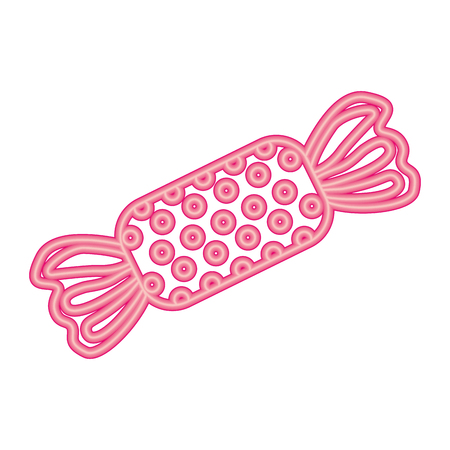 sweet candy confetionery neon design vector illustrationのイラスト素材