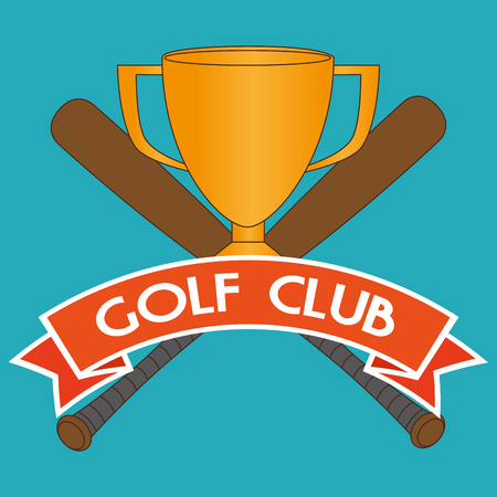 baseball sport with trophy cup vector illustration designのイラスト素材