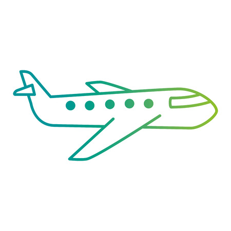 airplane flying isolated icon vector illustration designのイラスト素材