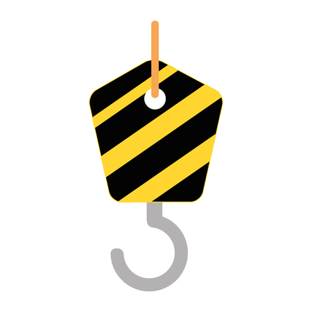 crane hook isolated icon vector illustration designのイラスト素材